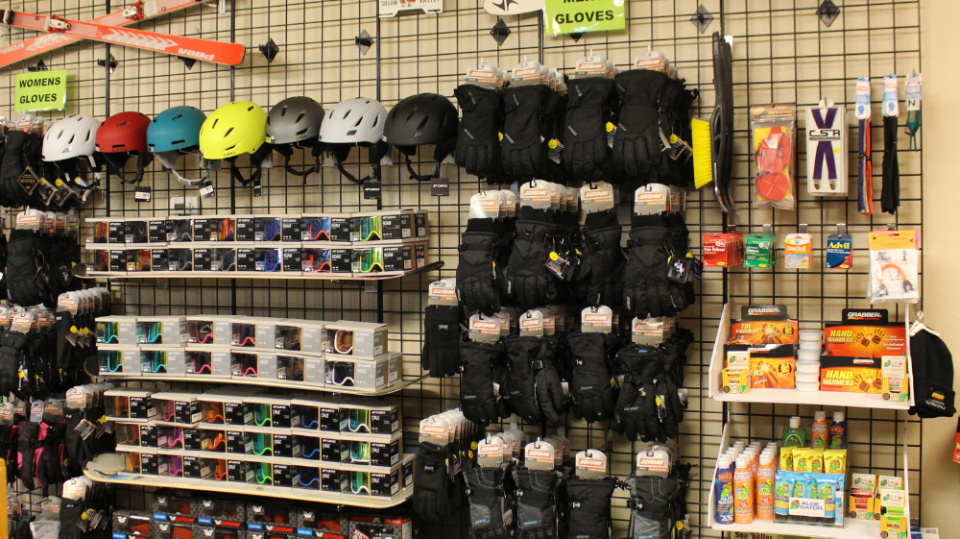 a close up of a store